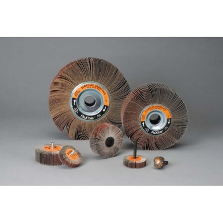 3M Standard Abrasives A/O Flexible Flap Wheel 615426, 3 In X 1 In X 1/4 In 80 66000101197